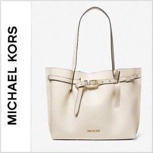 MICHAEL MICHAEL KORS Emilia Large Pebbled Leather Tote Bag